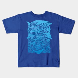 Aquatic Blues 2 Kids T-Shirt